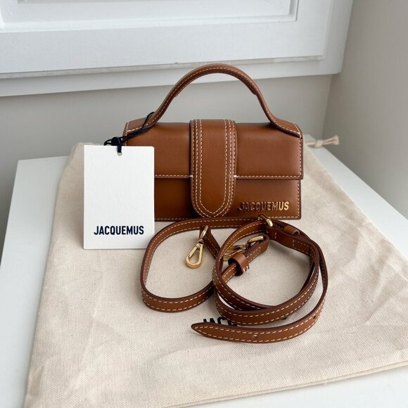 NWT Brand New $775 Jacquemus Le Bambino leather handbag crossbody bag - Picture 3 of 6
